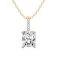 thumbnail image 1 of Diamond Pendant Necklace For Women | 3 Carat IGI Certified Radiant Shape Lab Grown Diamond | Lucida Four Prong Lab Diamond Pendant Necklace In 18K Yellow Gold | FG-VS1-VS2 Quality Friendly Diamonds, 1 of 4