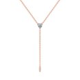 thumbnail image 1 of Lab Grown Diamond Pendant Necklace For Women | 5 Carat IGI Certified Heart Shape FG VS | 18K Rose Gold |Vanna Lariat Pendant FRIENDLY DIAMONDS, 1 of 6