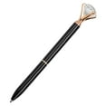 thumbnail image 1 of Diamond Pens 1 Pack Cute Ballpoint Pens Retractable Ballpoint Pen gem pens Rhinestones Crystal Bling Plated Metal Color Blue Gel Ink Office Supplies Gifts for Women, 1 of 8