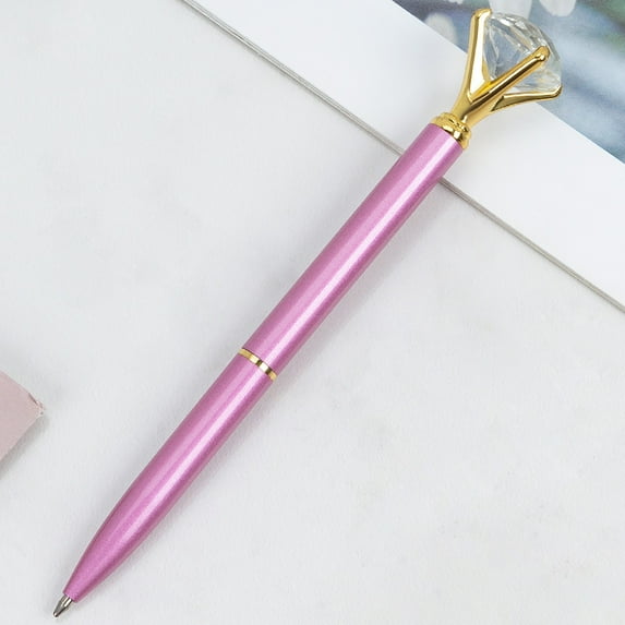 Diamond Pens Fun Fancy Crystal Diamond Pen For Women, Bling Metal Pens, Black Ink, 18 Count(Mixed Colors)