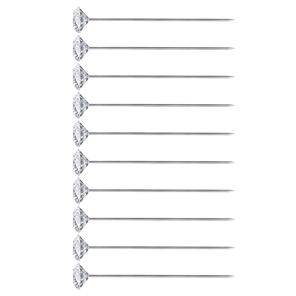 Diamond Pin Corsage Wedding Flower Stainless Steel Acrylic Jewelry Making Pins Scalp Needle 200