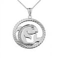 thumbnail image 1 of Diamond Pisces Zodiac In Rope Pendant Necklace :  14K  Pendant with 18" chain, 1 of 1