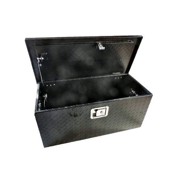 Diamond Plate Black Aluminum Tool Box Large 31" Universal Fit