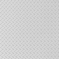 Diamond Plate Faux Tin Glue Up 4' x 8' Wainscoting Panels in Gloss White (Paintable) (96 Sq.ft / Pack) - 3 Pieces