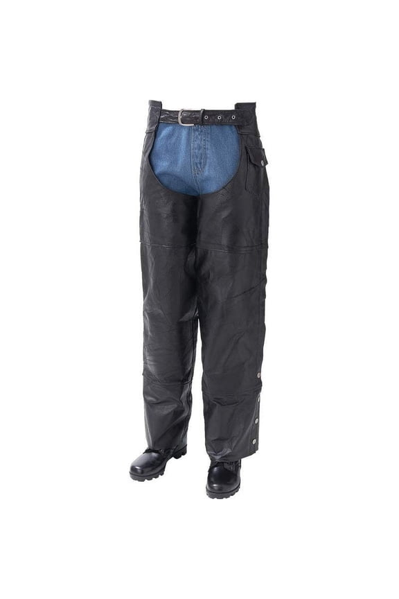 Rock Design Genuine Buffalo Leather Motorcycle Chaps
