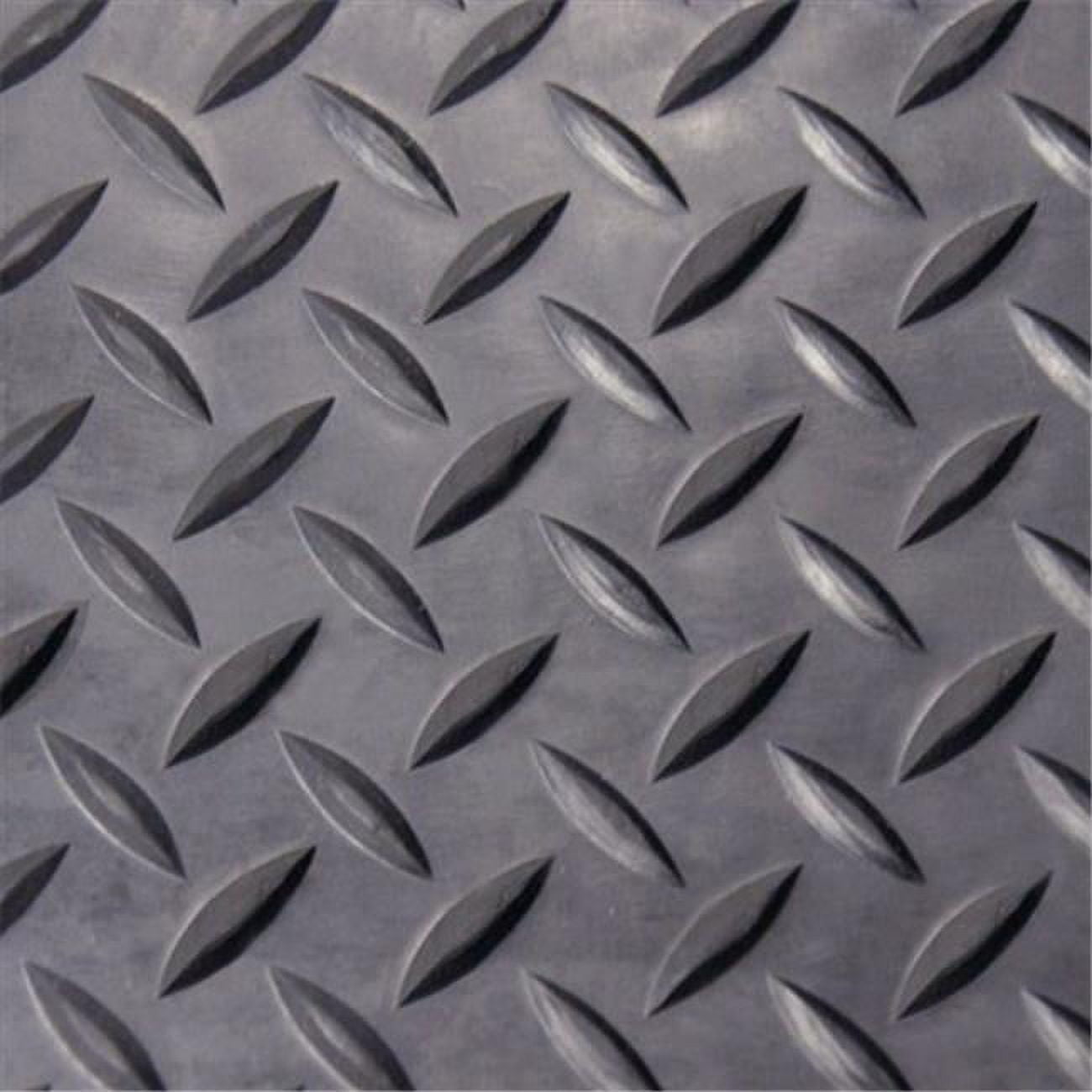 Diamond Plate Rubber Flooring Rolls 180 x 48 x 0.13 in.