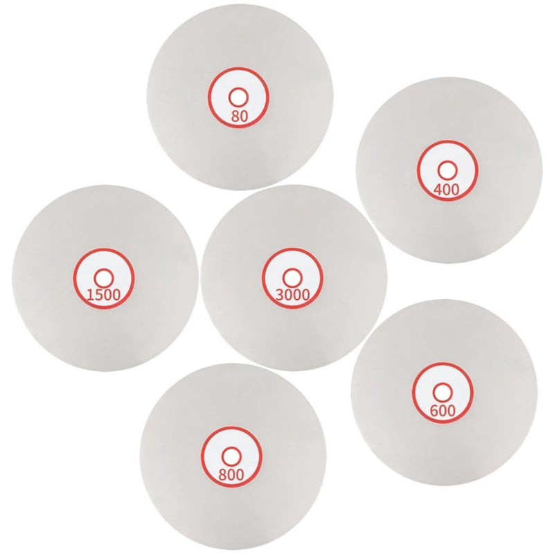 Diamond Polishing Disc Set 6 PCS, 6Inch Diamond Flat Lap 80/400/600/800 ...