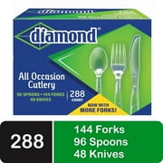 Diamond® Every Day, All Occasions Heavy-Duty Disposable Cutlery Sets, Box Set w/ 288 Pieces, 1 Pack