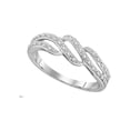 thumbnail image 1 of Diamond Princess 10kt White Gold Womens Round Diamond Band Ring 1/10 Cttw, 1 of 1