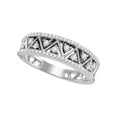 thumbnail image 1 of Diamond Princess 10kt White Gold Womens Round Diamond Geometric Band Ring 1/3 Cttw, 1 of 1