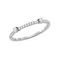 thumbnail image 1 of Diamond Princess 10kt White Gold Womens Round Diamond Single Row Stackable Band Ring 1/6 Cttw, 1 of 1