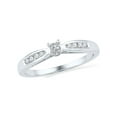 thumbnail image 1 of Diamond Princess 10kt White Gold Womens Round Diamond Solitaire Promise Ring 1/5 Cttw, 1 of 1