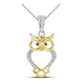 thumbnail image 1 of Diamond Princess 10kt Yellow Gold Womens Round Diamond Fashion Ring 1/12 Cttw, 1 of 1
