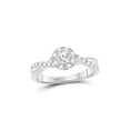 thumbnail image 1 of Diamond Princess 14kt White Gold Round Diamond Solitaire Bridal Wedding Engagement Ring 1/2 Cttw, 1 of 4