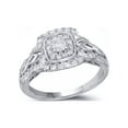 thumbnail image 1 of Diamond Princess 14kt White Gold Round Diamond Solitaire Bridal Wedding Engagement Ring 3/4 Cttw, 1 of 2