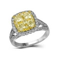 thumbnail image 1 of Diamond Princess 14kt White Gold Round Yellow Diamond Bridal Wedding Engagement Ring 2 Cttw, 1 of 4