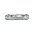 thumbnail image 1 of Diamond Princess 14kt White Gold Womens Baguette Diamond Wedding Band 1/2 Cttw, 1 of 1