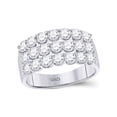 thumbnail image 1 of Diamond Princess 14kt White Gold Womens Round Diamond Anniversary Band Ring 2 Cttw, 1 of 4