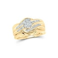 thumbnail image 1 of Diamond Princess 14kt Yellow Gold Round Diamond Bridal Wedding Ring Band Set 1/2 Cttw, 1 of 1