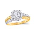 thumbnail image 1 of Diamond Princess 14kt Yellow Gold Round Diamond Solitaire Bridal Wedding Engagement Ring 1 Cttw, 1 of 1