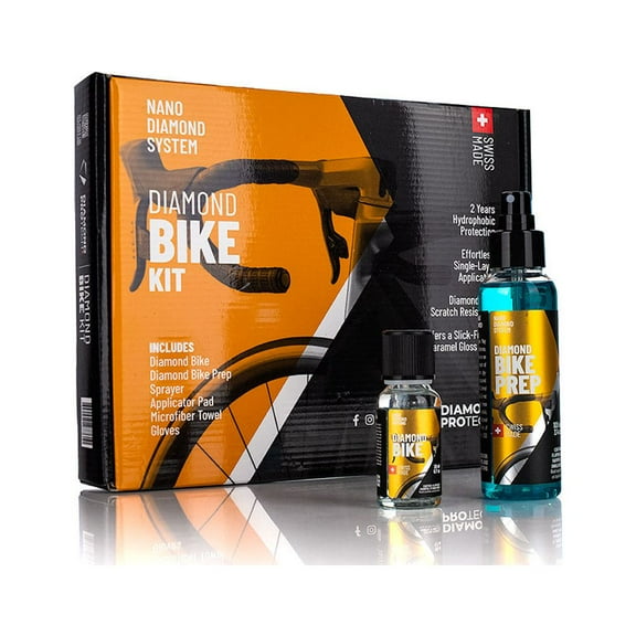 Diamond ProTech –  Diamond Bike 20ml Plus Diamond Bike Prep 100ml Kit; Super-Hydrophobic; 2 Years of Protection; Nanodiamond Protective Coating; Effortless Application