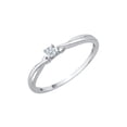 thumbnail image 1 of Diamond Promise Ring in Sterling Silver (1/10 cttw) (I-Color, SI3-I1 Clarity) (Size-6), 1 of 2