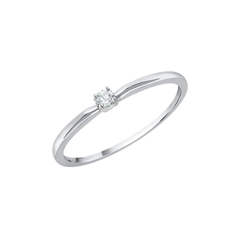 Simple diamond promise rings top