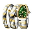thumbnail image 1 of Diamond Quartz Gold Watch Women Snake Design Three Loop Bracelet Watches, 1 of 2