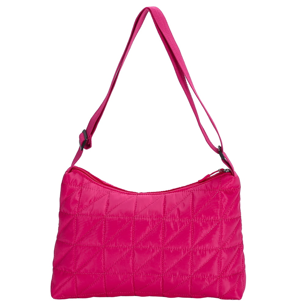 Diamond Quilted Messenger Bags Casual Winter Female Handbags Fashion