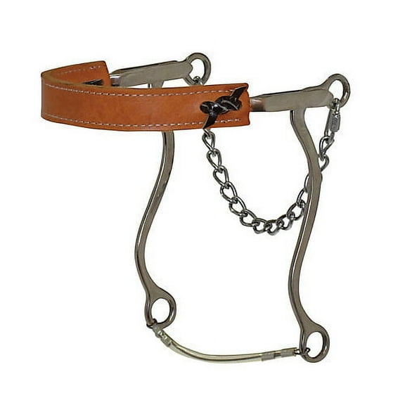 Diamond R Leather Nose Mechanical Hackamore