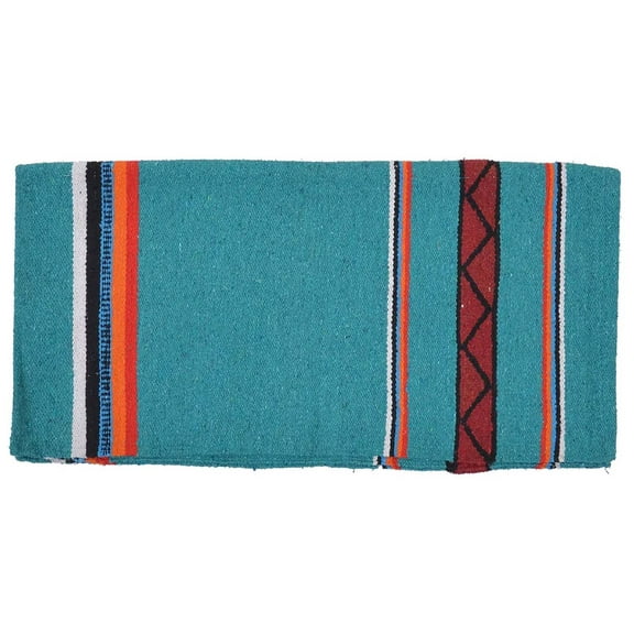 Diamond R Single Weave Saddle Blanket, Turquoise