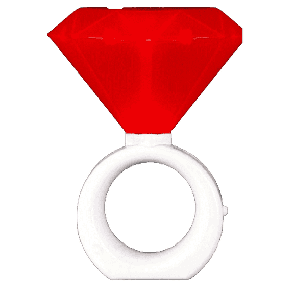 Diamond Ring 8" Room Decoration Ring Shape Light Lamp - (Random Color)