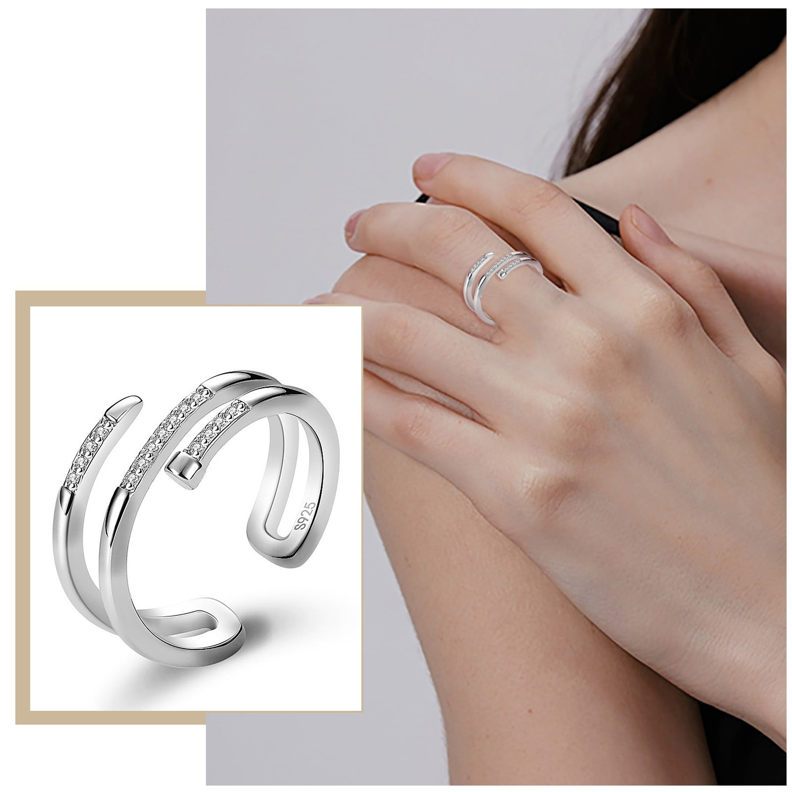Wide Finger Adjustable Thumb Ring — Kirijewels.com