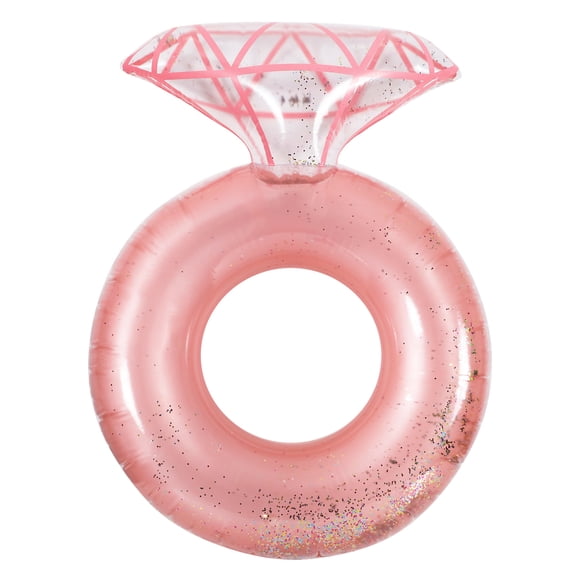 Diamond Ring Inflatable Pool for Adults, Large 120×90cm Floating Ring, Summer Bachelorette Party Float, Bridal Shower, Engagement, Wedding & Pool, Christmas Pool Floats