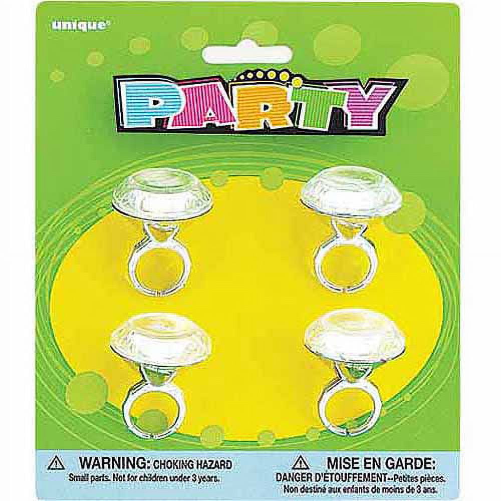 Diamond Ring Party Favors, 4ct