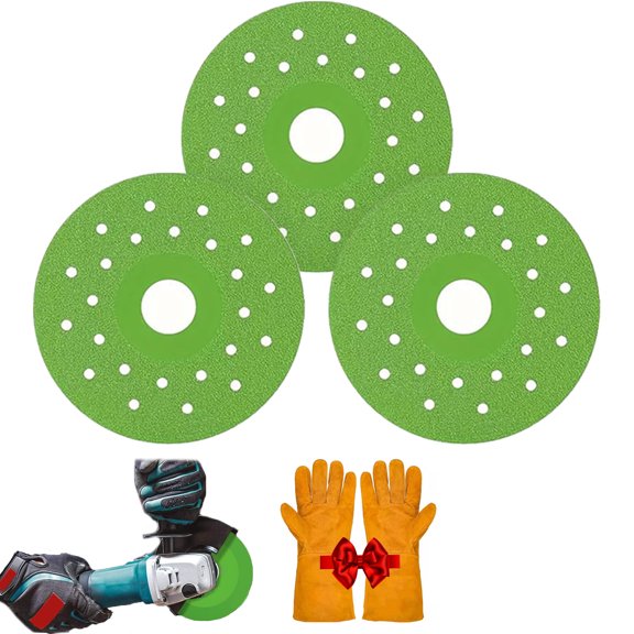 Diamond Rock Slab Cutting Disc Indestructible disc for Cutting and Grinding Tile and Marble, Rock Slab Flat Grinding Cutting Piece, 4 Inch Glass Cutting Disc 1mm Diamond Saw Blade (3)