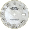 thumbnail image 1 of Diamond Roman Numeral White MOP Dial to Fit DateJust Rolex 36mm Quick Set 1/2 CT, 1 of 1