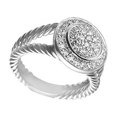 thumbnail image 1 of Diamond Rope Circle Ring : 14K White Gold - 0.50 CT Diamonds - Size: 7, 1 of 1