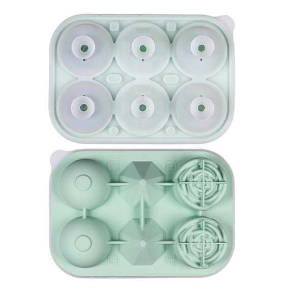 Diamond Rose Ice Tray - Premium Silicone Ice Maker for Elegant Diamond-Shaped Ice Cubes