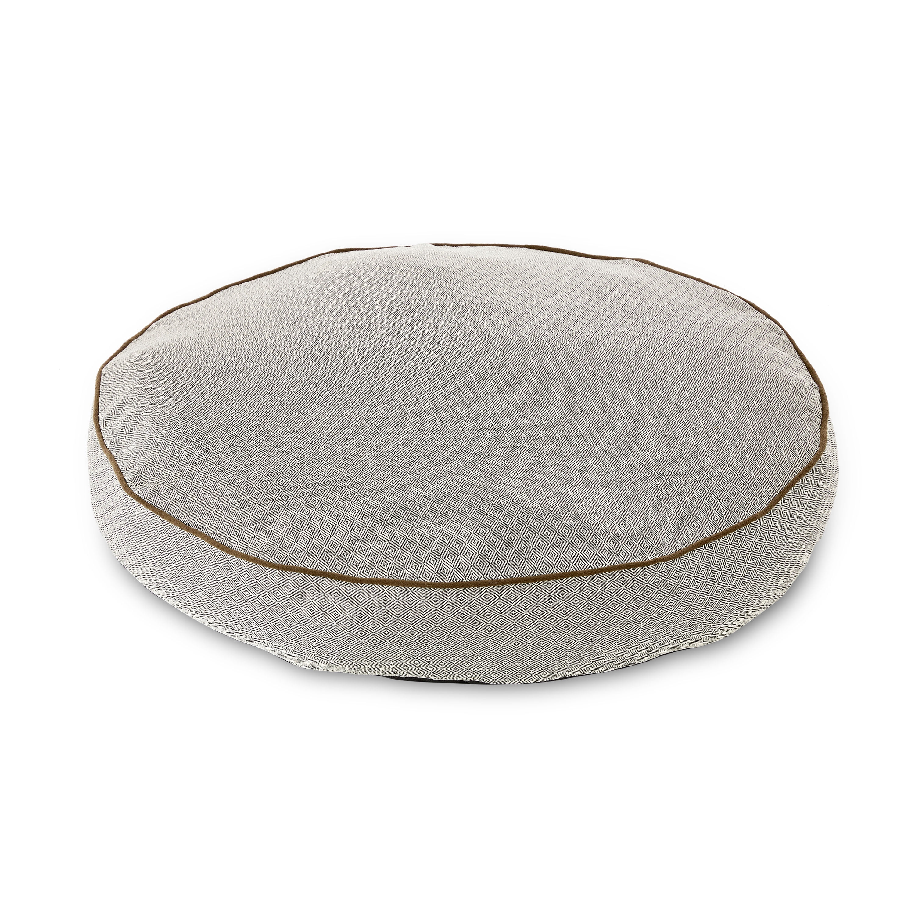 Vibrant Life Large Round Dog Bed, Gray, 36" x 36"