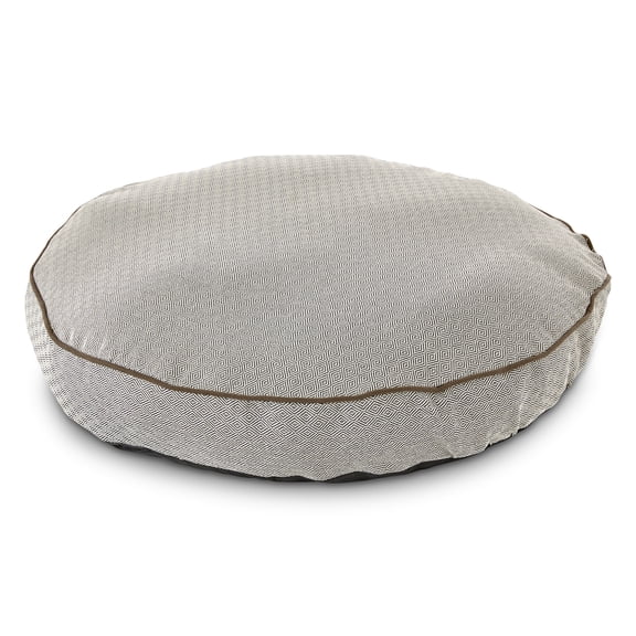 Vibrant Life Medium Round Dog Bed, Gray, 30" x 30"