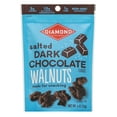 thumbnail image 1 of Diamond, Salted Dark Chocolate Walnuts, Crunchy, 4 oz Shelf Stable Plastic Pouch, 1 of 9
