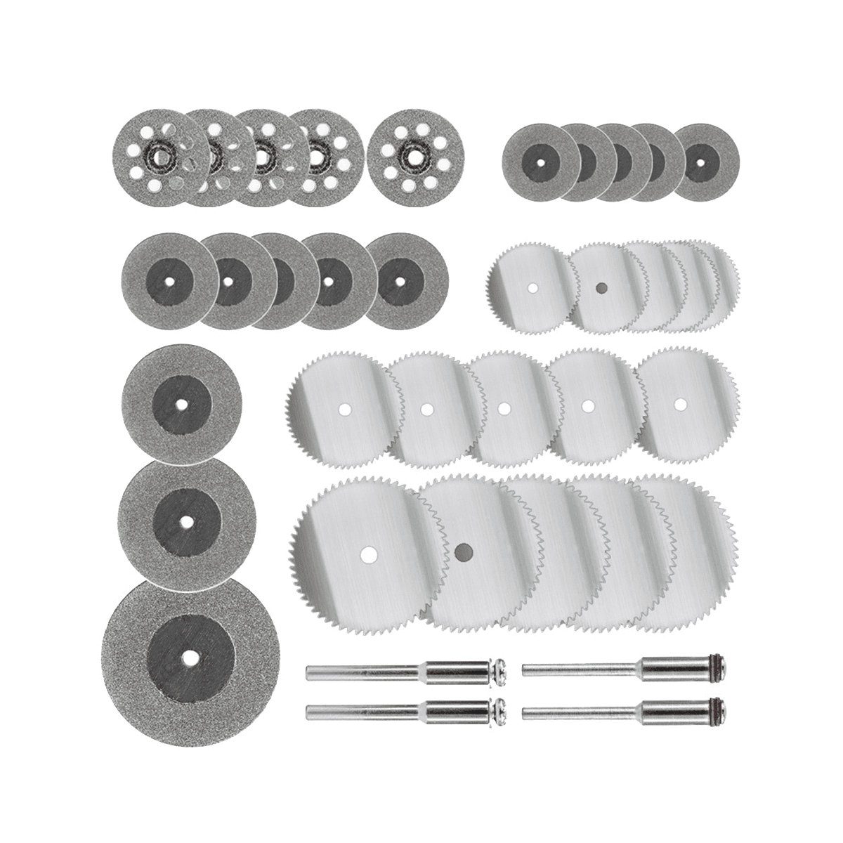 Diamond Saw Blade HSS Metal Cutting Disc Kit 37Pcs Mini Circular Saw ...