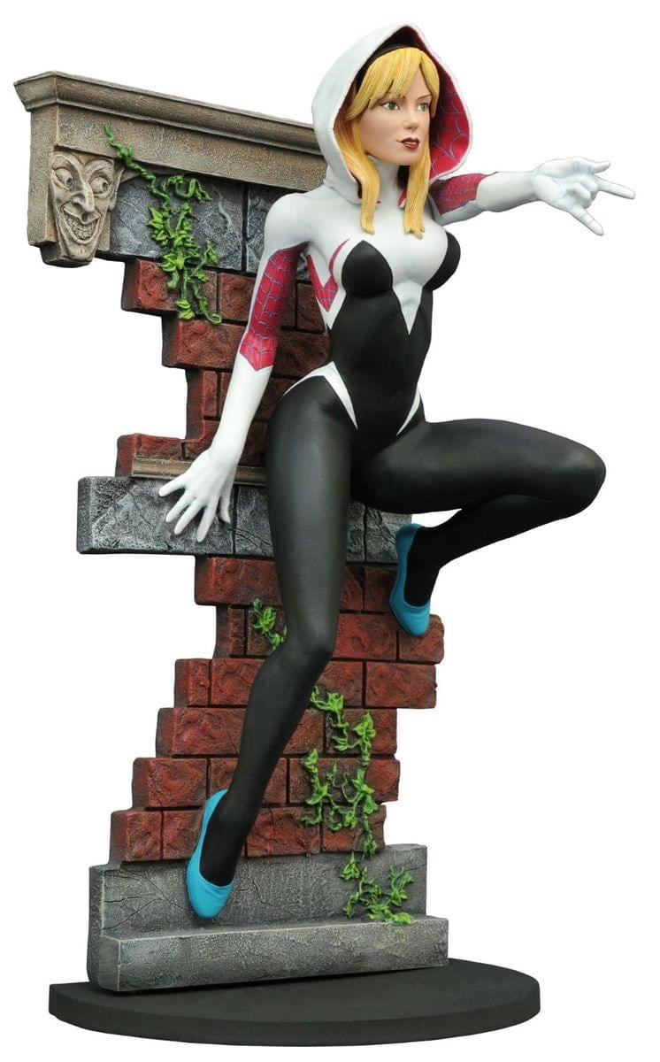 Diamond Select Marvel Gallery Spider Gwen Unmasked 9