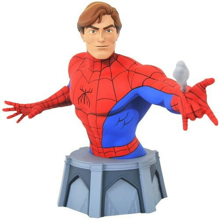 Diamond Select Toys Marvel Animated Unmasked Spider Man Action