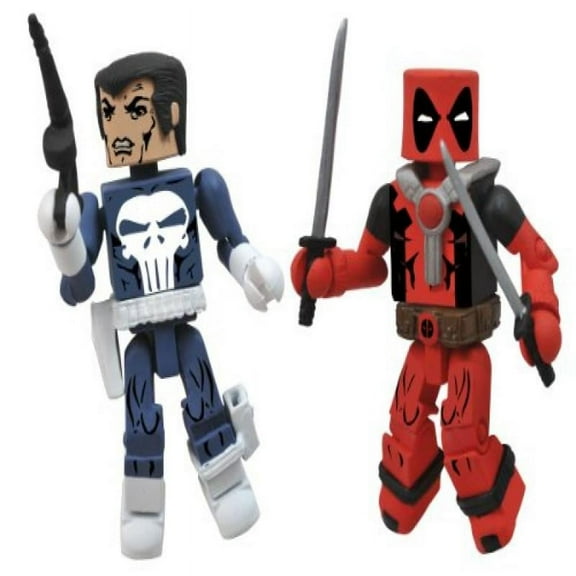Diamond Select Toys Marvel Minimates Best of Series 2: Punisher and Deadpool, 2-Pack