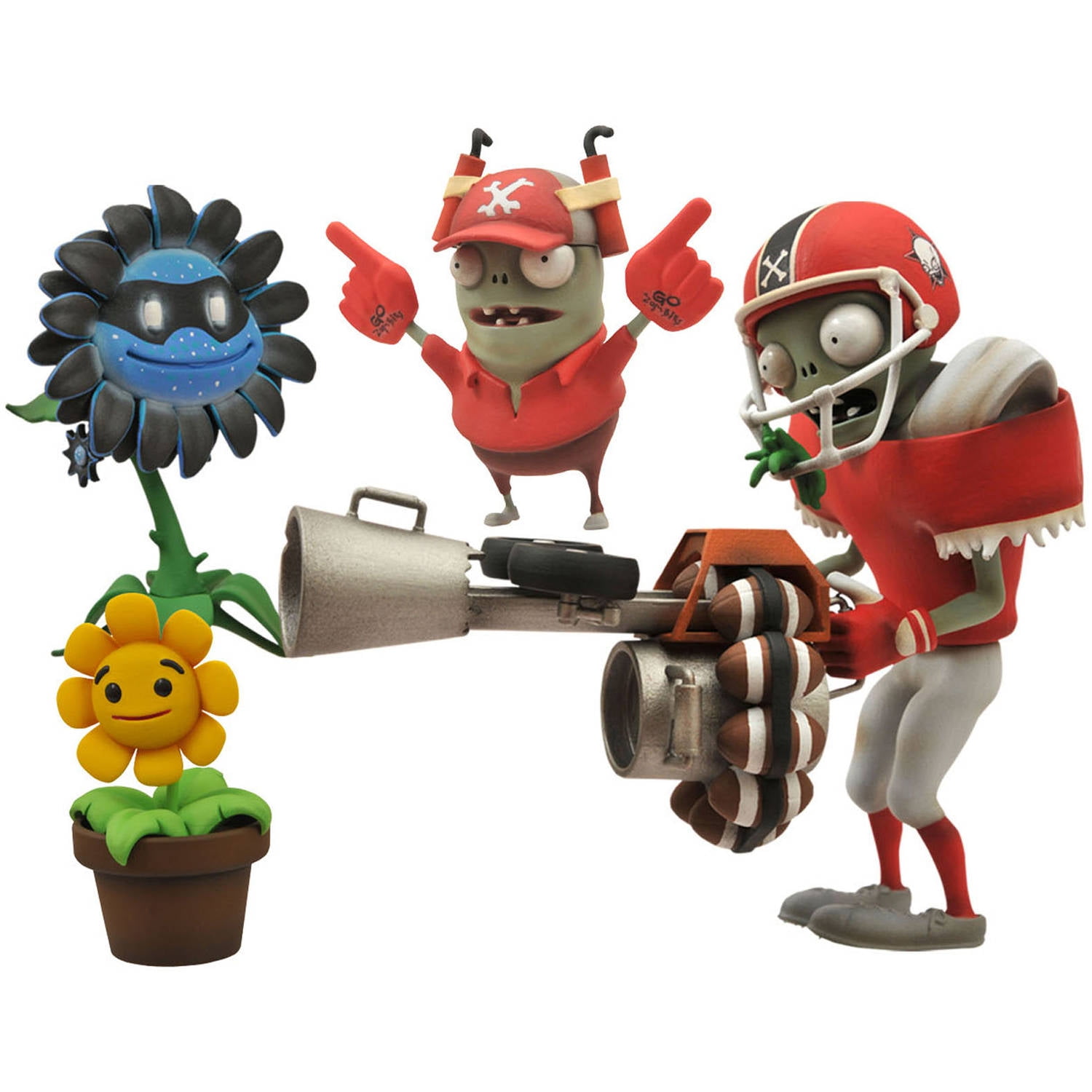 Diamond Select Toys Plants vs. Zombies Garden Warfare 2 Select - Weed vs.  Soldier Zombie - 6 in, 4 in 