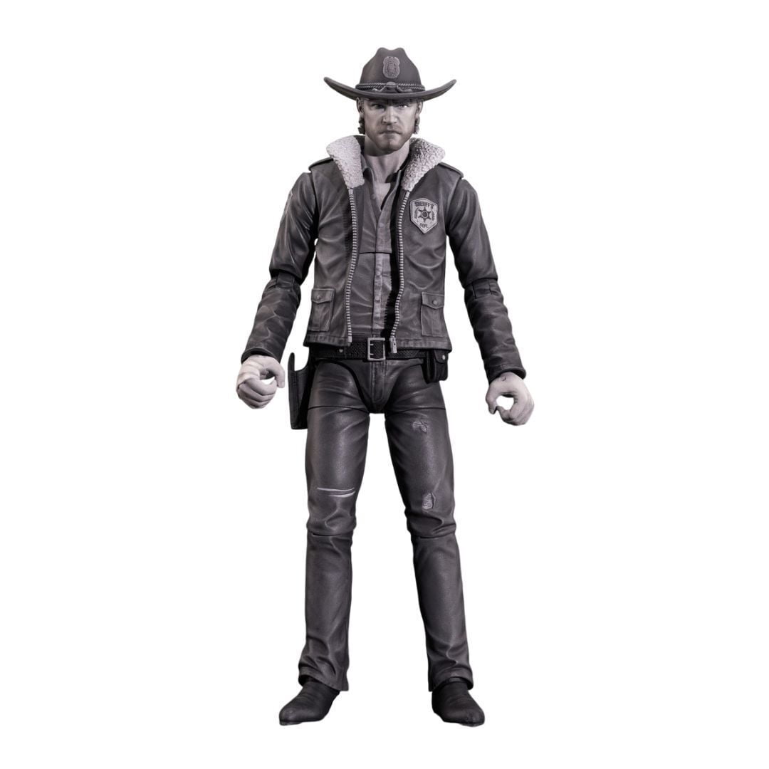 Diamond Select Toys The Walking Dead Comic Series 1 7-Inch Rick Grimes Action Figure with 16 Points of Articulation (Black and White)