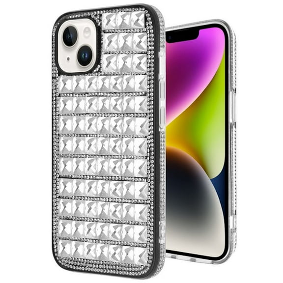 Diamond Series Crystal Rhinestones Case for iPhone 14 - Clear