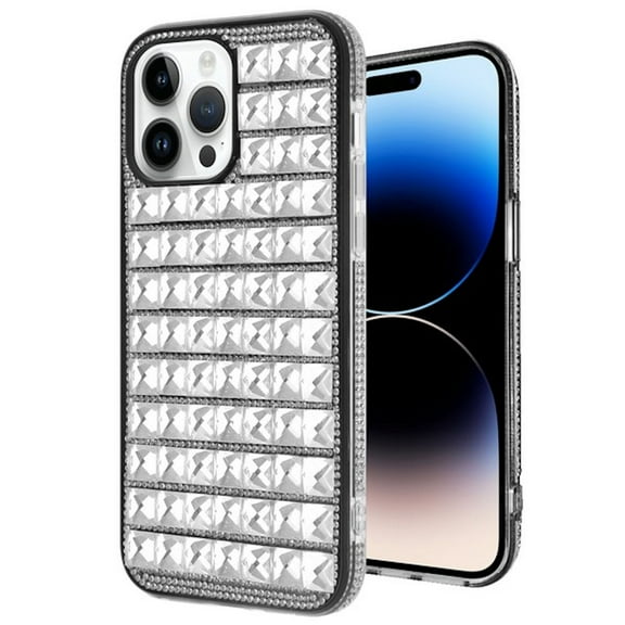 Diamond Series Crystal Rhinestones Case for iPhone 14 Pro - Clear